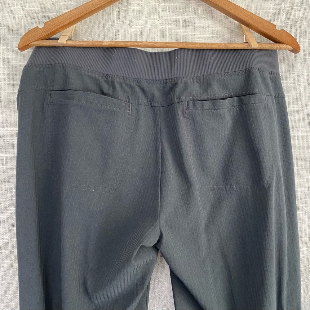 Athleta Gray Ribbed Drawstring Joggers Track Hiki… - image 5